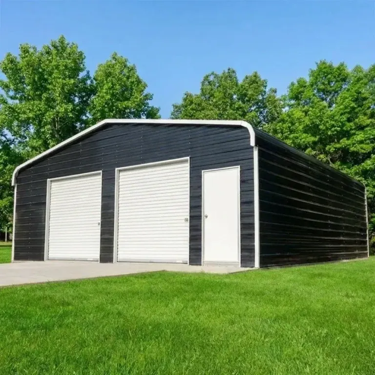 Lockbox Secure Windowless Metal Garage by Metal America